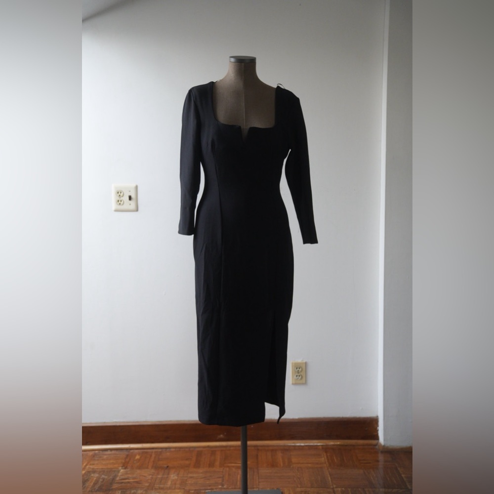 Zara Square Neck Midi Dress